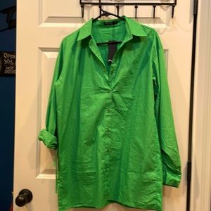 Green Shirt dress-